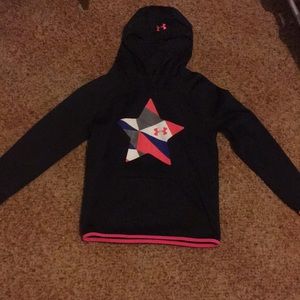 Under amour girls youth medium hoodie